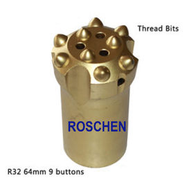 Инструмент баллистического утеса бурового наконечника кнопки R32 сверля для прокладывать тоннель подземной разработки